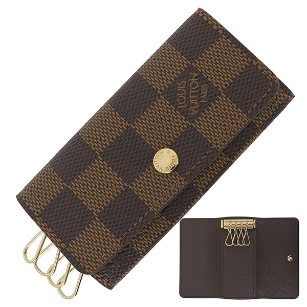 Louis Vuitton Key Case 4 Key Case Multicle 4 Damier Leather Brown